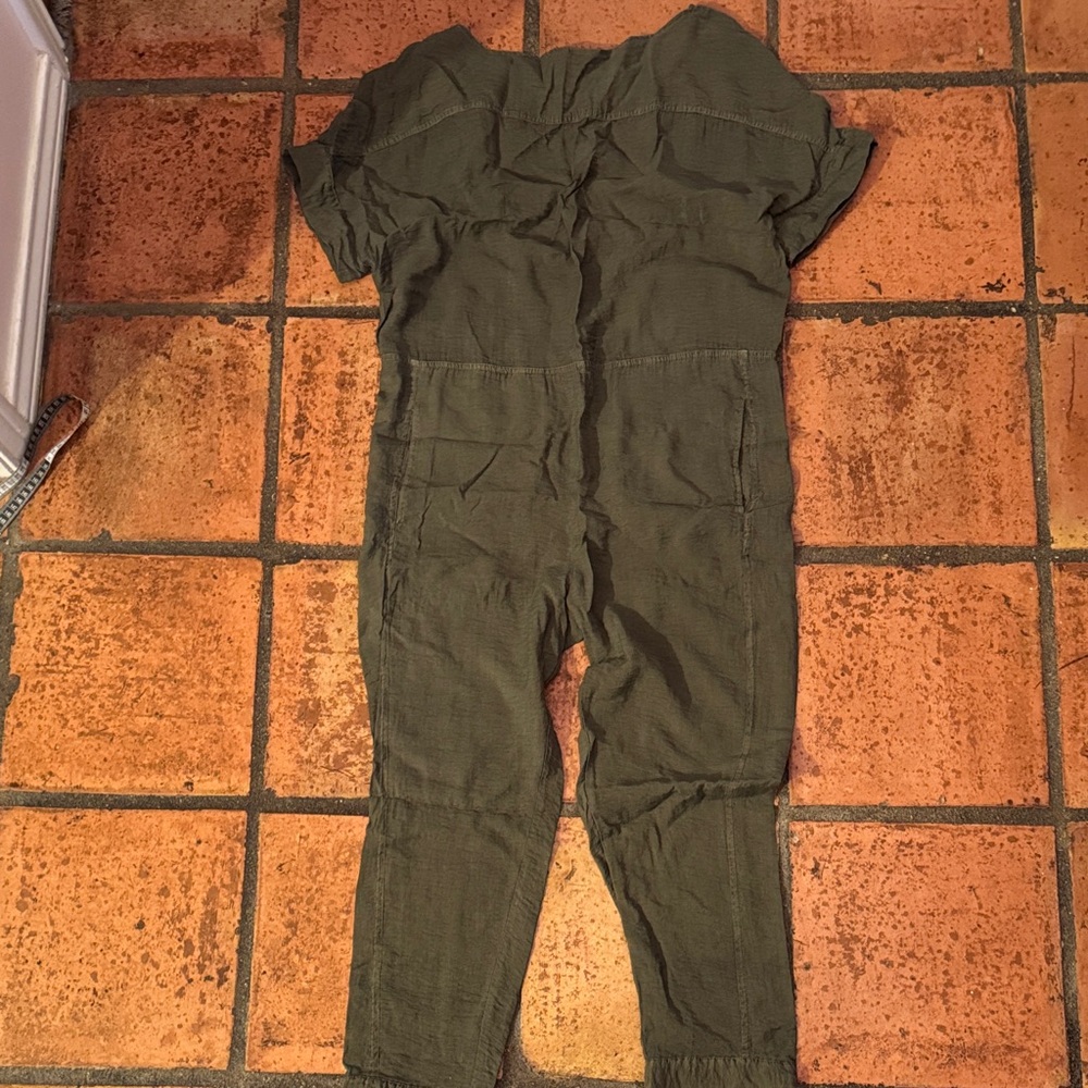 Olive Green Utility Jumpsuit